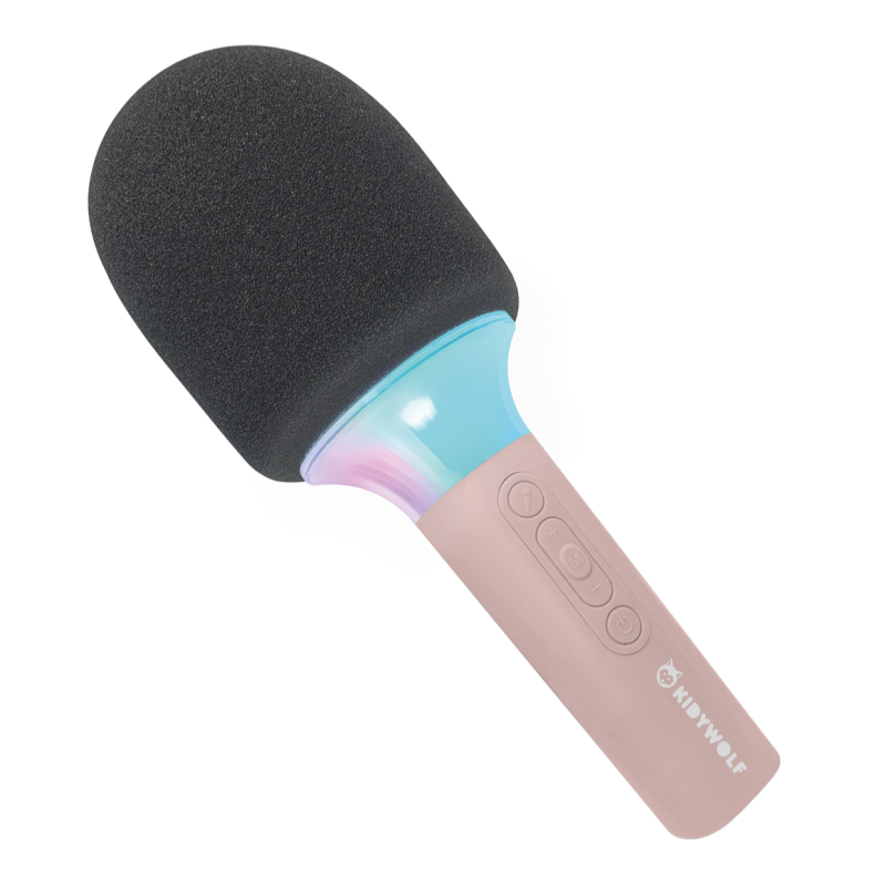Micro pour karaoké KidyMic KIDYWOLF, Rose