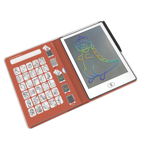 Tablette à dessin nomade KidyDraw Mini KIDYWOLF, 30 Dinosaures