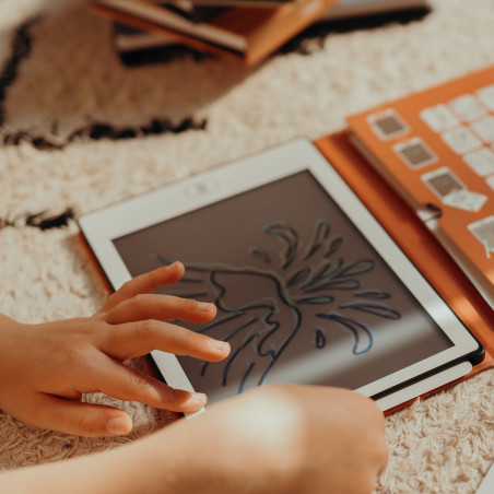 Tablette à dessin nomade KidyDraw Mini KIDYWOLF, 30 Dinosaures