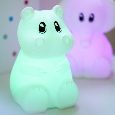 Veilleuse Kidynight Hippopotame KIDYWOLF, à leds