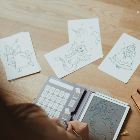 Recharge de dessins pour tablette nomade KidyDraw Mini KIDYWOLF, Il Était une Fois et Animaux