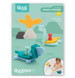 Jeu de bain à assembler QUUT, Monde des Dinosaures