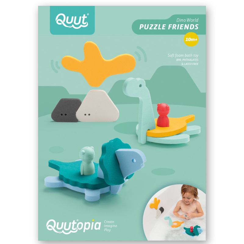 Jeu de bain à assembler QUUT, Monde des Dinosaures