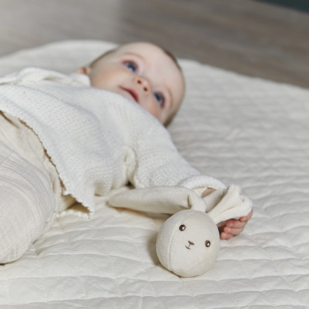 Balle hochet Lapin Crème KALOO