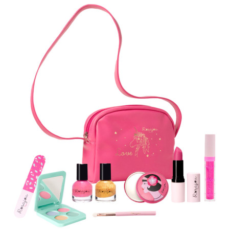 Panoplie maquillage enfant sac Luxe ROSAJOU, rose