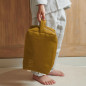Trousse de toilette Paulette PETIT PICOTIN, personnalisable, ocre