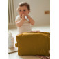 Trousse de toilette Paulette PETIT PICOTIN, personnalisable, ocre