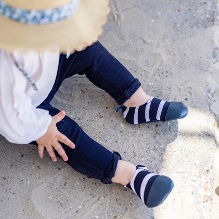 Chaussons souples Petits Matelots LES PAS PETITS