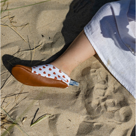 Chaussons souples Petits Cœurs LES PAS PETITS