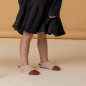 Chaussons souples Petits Velours Rose Pâle LES PAS PETITS