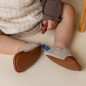Chaussons souples Petits Velours Noisette LES PAS PETITS