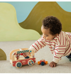 Camion de Pompier Jack LILLIPUTIENS, à tirer