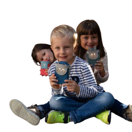 Coffret lampe nomade étanche Kivala MAISON POLOCHON, bleu granit