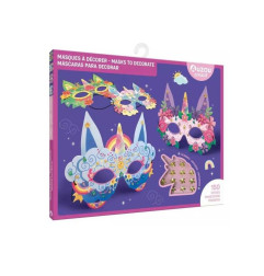 Ma pochette d'artiste AUZOU, Masques à décorer Licornes