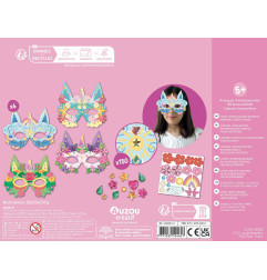 Ma pochette d'artiste AUZOU, Masques à décorer Licornes