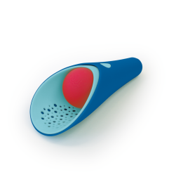 Jeu de plage 3 en 1 Cuppi QUUT, pelle, tamis et jeu d'adresse, Bleu Océan