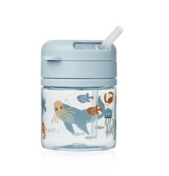 Tasse avec paille intégrée Pavia LIEWOOD 280 ml, Sea Creature