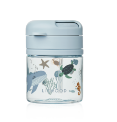 Tasse avec paille intégrée Pavia LIEWOOD 280 ml, Sea Creature