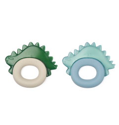 Lot de 2 anneaux de dentition rafraîchissants Dinosaures Rita LIEWOOD, Blue Fog