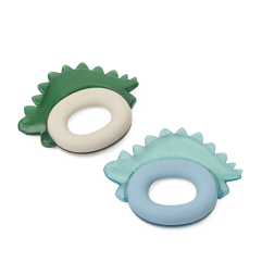 Lot de 2 anneaux de dentition rafraîchissants Dinosaures Rita LIEWOOD, Blue Fog