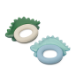 Lot de 2 anneaux de dentition rafraîchissants Dinosaures Rita LIEWOOD, Blue Fog