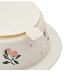 Lot de 2 bols à ventouse Peony LIEWOOD, Peach Sea Shell