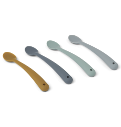 Lot de 4 cuillères Siv LIEWOOD, Blue Mix