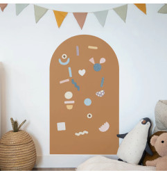 Tableau magnétique Arche Caramel FERFLEX et ses accessoires