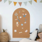 Tableau magnétique Arche Caramel FERFLEX et ses accessoires