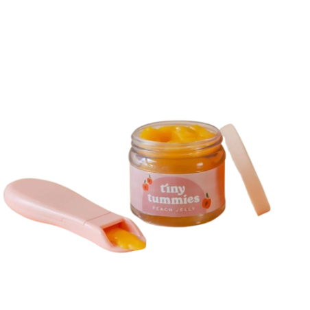 Petit pot et cuillère magique Compote de Pêche TINY HARLOW, pour poupée