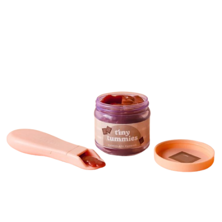 Petit pot et cuillère magique Chocolat TINY HARLOW, pour poupée