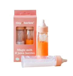 Duo de Biberons Magiques Lait et Jus de Fruits TINY HARLOW, pour poupée