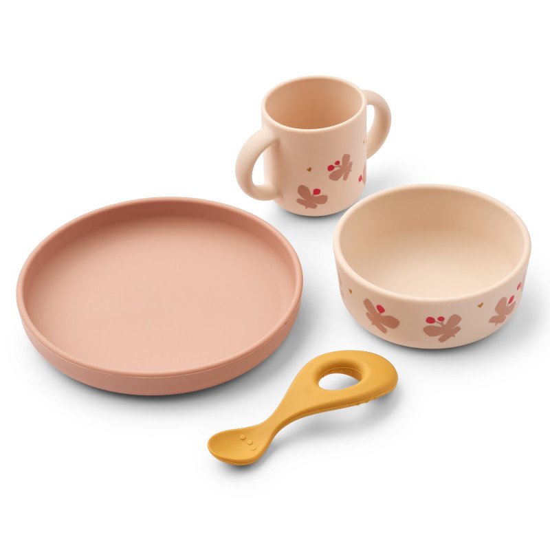Coffret repas en silicone Vivi LIEWOOD, Butterfly