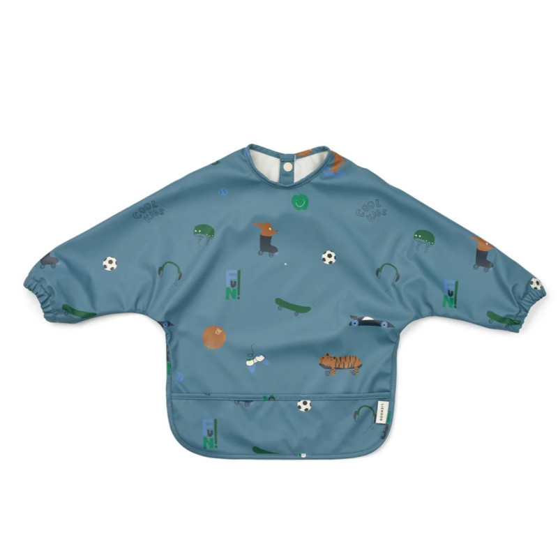 Bavoir à manches Merle LIEWOOD, Fun