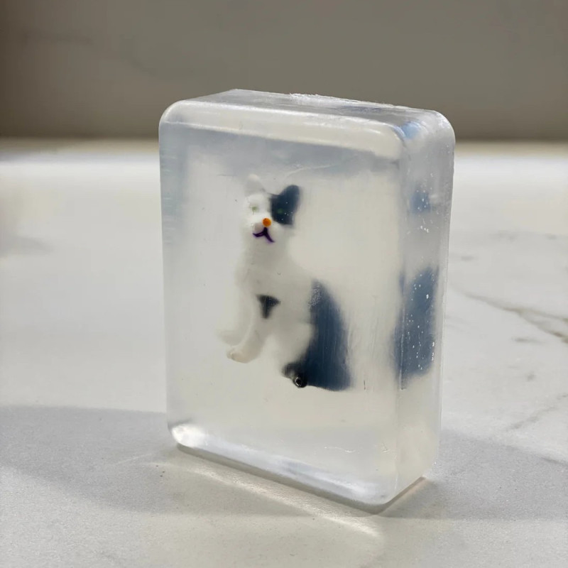 Savon artisanal LUDISOAP, figurine Chat