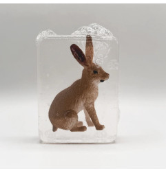Savon artisanal LUDISOAP, figurine Lièvre