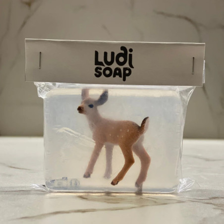 Savon artisanal LUDISOAP, figurine Faon