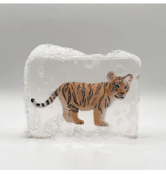 Savon artisanal LUDISOAP, figurine Bébé Tigre 2