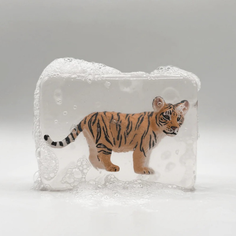 Savon artisanal LUDISOAP, figurine Bébé Tigre 2