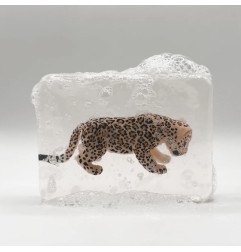 Savon artisanal LUDISOAP, figurine Bébé Léopard