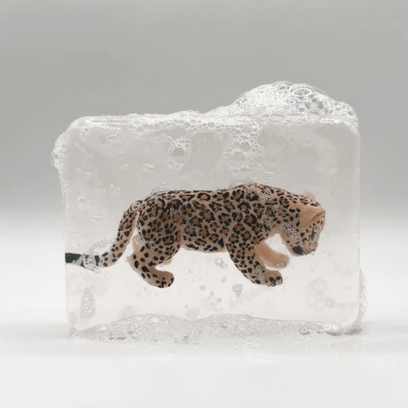 Savon artisanal LUDISOAP, figurine Bébé Léopard