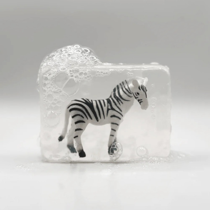 Savon artisanal LUDISOAP, figurine Zèbre