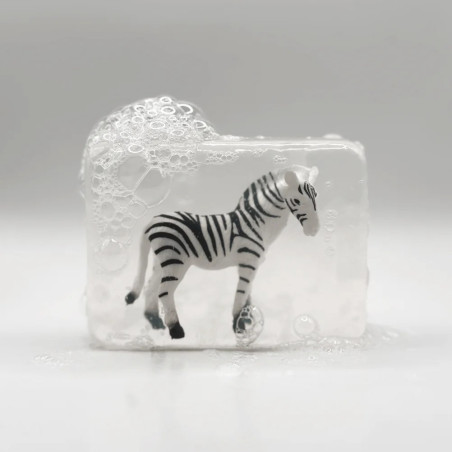 Savon artisanal LUDISOAP, figurine Zèbre