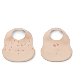Lot de 2 bavoirs imprimés Ember LIEWOOD, Mini Butterfly