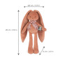 Pantin Lapin Terracotta KALOO, 25 cm