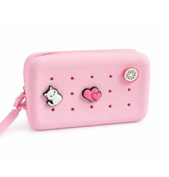 Maxi trousse Rose clair PETIKIDS, personnalisable avec charms