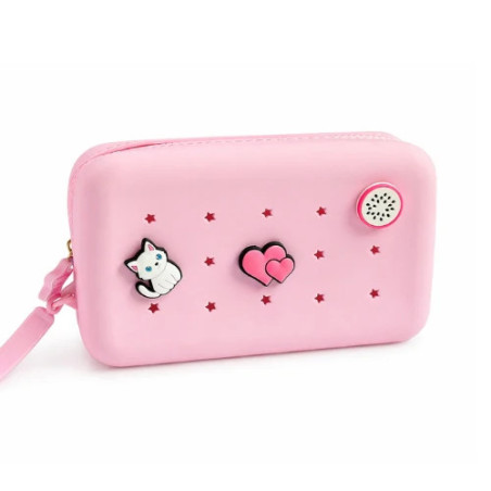 Maxi trousse Rose clair PETIKIDS, personnalisable avec charms