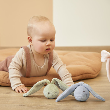 Balle hochet Lapin KALOO, vert amande