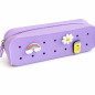 Trousse à crayons Mauve PETITKIDS, personnalisable avec charms Trousse à crayons Mauve PETITKIDS, personnalisable avec charms
