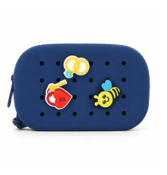 Pochette Bleu marine PETIKIDS, personnalisable avec charms